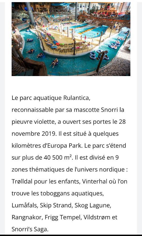 Location Mh Situee A 15 Mn D Europa Park Et Rulantika Lejlighed Boofzheim Eksteriør billede